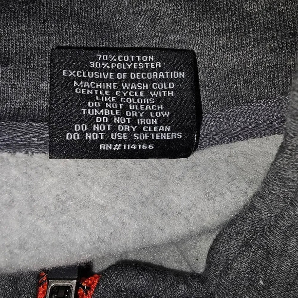 Colosseum Mens Gray Clemson Tigers 1/4 Zip Embroidered Pullover Sweater XXL - Picture 5 of 5